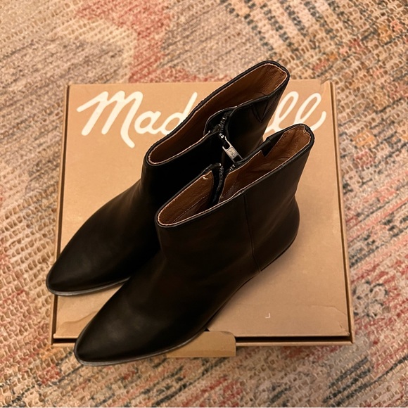 BNIB Madewell Darcy Ankle Boot - black leather size 10 - Picture 4 of 6